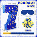 Number 7 Blue and Golden Rings Piñata for Kids Birthday Cartoon Theme Small Piñata with Blindfold Stick Confetti for Fiesta Cinco De Mayo Party Decor, 15.8 x 11 x 2.8 Inch by TinyTreasures Baby Boutique