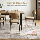 10x14 Area Rugs Living Room: Washable Large Abstract Soft Rug Stain Resistant Indoor Floor Non-Slip Accent Carpet for Women Modern Home Enthusiasts Aged 25-45 - Bedroom Nursery Playroom- Beige Brown by TinyTreasures Baby Boutique