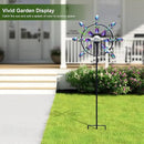 Large Solar Wind Spinner Outdoor, Metal Wind Sculpture Kinetic for Patio Garden Yard Decor, Gift for Family or Friends by CozyNest Decor