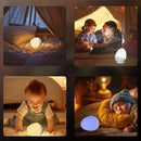 Touch Egg Night Light for Baby Nursery, Rechargeable Portable Kids Nightlight Lamp with 1-6H Feeding Timer, 3 Color Temperatures Dimmable, Ideal for New Moms of Toddlers by TinyTreasures Baby Boutique