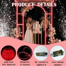 Red Rope Lights Outdoor, 50Ft 600 LED Valentine's Day String Light, Waterproof Tube Light Plug in 8 Modes Timer Memory, Halloween, Christmas Lights Outdoor Decorations for Tree Garden Party by GreenHaven Gardens