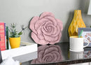 NAT & Jules Rose Flower Shaped Dimensional Indoor Outdoor 12 inch Cast Resin Decorative Garden Stepping Stone, Patio, Walkway Sculpture Yard Art, Pink by CozyNest Decor