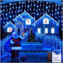 1600 LED 164FT Outdoor Christmas Lights Plug in 8 Modes with Timer Dimmable Christmas Decorations Waterproof Indoor Curtain String Lights for Roof Porch Garden Holiday Wedding Party Decor Blue by GreenHaven Gardens