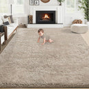 6x9 Area Rug for Living Room: Fluffy Shag Soft Washable Rugs Large Fuzzy Plush Indoor Carpet for Bedroom Nursery Playroom Kids Girls Boys Room (Camel, 6'x9') by TinyTreasures Baby Boutique