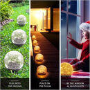 Honoson 6 Inch Solar Globe Lights Outdoor Waterproof, Solar Balls for Garden Cracked Glass Ball, Ground Landscape Garden Decor for Patio and Yard Lawn Backyard (4 Pieces) by GreenHaven Gardens