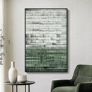 Framed Green Abstract Canvas Wall Art, Modern Art Prints Paintings Artwork for Walls, Minimalist Dark Sage Green Pictures for Living Room Dining Room Bedroom Office Bathroom Wall Decor 24x36 In by CozyNest Decor