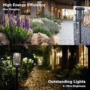 EcoGreen Outdoor Pathway Solar Light, 4pcs Pack,Garden Patio Balcony Walk Way Lights, Aluminum Leg, 5000K Daylight, IP65 Waterproof, 2.44*13.4in by CozyNest Decor