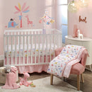 Lambs & Ivy Snuggle Jungle Pastel Safari Cotton Jersey 3-Piece Crib Bedding Set by TinyTreasures Baby Boutique
