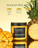 M&SENSE Mango Pineapple Tropical Scented Candle - 11.6oz Natural Soy Wax Non Toxic 70-Hour Burn 2-Wick Fruit Scent for Home, Housewarming Gifts - Aromatherapy Candle for Women, Men & Family Friends by CozyNest Decor