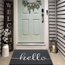 Door Mat, Durable Welcome Mat Low Profile Floor Mat Front Doormat Non Slip Mats Entrance Rectangular Doormat, for Entryway, Patio, High Traffic Areas (30"x17.5",Black) by CozyNest Decor