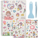 Reusable Sticker Book 60 Sheets, Sticker Collecting Book Album, Reusable Sticker Album,Sticker Organizer,Blank Sticker Book for Adults Children,Sticker Keeper Book with Tweezer and Spatula,A5 by TinyTreasures Baby Boutique