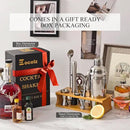 Bartender Kit Cocktail Shaker Set with Stand Bar Tool Bar Set for Drink Mixing Home Bartending Kit 11-Piece Bar Cart Accessories: Martini Shaker, Mixer Spoon, Jigger, Muddler, Strainer & Recipes Gifts by CozyNest Decor