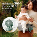 Momcozy Portable Fan with Clip | 4-Speed Mini-Fan for Carrier | Personal Fans Ultra Lighter 0.26lb | Gaps ≤4.5mm | Handheld Cooling | Rechargeable Rotate for Diaper Backpack/Stroller/Carrier/Chair by TinyTreasures Baby Boutique