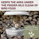 SWISSINNO No Mess Bird Feeder Lucerne Smart Birds for Fat Balls - Feed Birds, not mice & Rats! Robust & Reliable for Hanging - Light Grey by CozyNest Decor