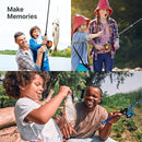 Kids Fishing Pole, Kids Portable Telescopic Fishing Rod Set, Tackle Box and Fishing Net Combo Kit, Kids Fishing Gear for Boys and Girls Age 5-10 and Youth by TinyTreasures Baby Boutique