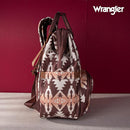 Wrangler Diaper Bag Backpack Aztec Travel Backpack Purses Western Multi-Function Baby Bags for Mom with Waterproof Insulated Pockets by TinyTreasures Baby Boutique