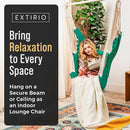 Hanging Hammock Chair Swing – Hanging Chair Outdoor & Indoor - Hammock Swing Chair – Quick & Easy Setup with Hardware Kit – Durable & Spacious Full Body Support – Holds 440 Lbs by GreenHaven Gardens