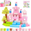 Updated Magnetic Blocks-Princess Castle, Creative Magnetic Building Blocks Toddler Toys, Birthday Gifts for Kids 3+ Years Old, STEM Montessori Sensory Toy for Boys & Girls Age 3-4 4-5 6-8 by TinyTreasures Baby Boutique
