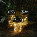 Decorman Solar Mason Jar Lights, 4 Pack 30 LED Fairy Star Firefly String Lids Lights with 4 Hangers for Patio Yard Garden Party Wedding Christmas Decoration(Jars Not Included) (4 Pack, Warm White) by GreenHaven Gardens