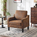 VINGLI Accent Chair for Living Room Chairs Rustic Reading Chair for Bedroom Scooped Arm Chair Mid Century Modern Accent Chairs Upholstered Comfy Chair for Apartment, Waiting Room by CozyNest Decor