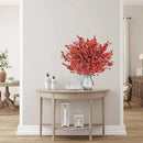 Sggvecsy 15 Pcs Babys Breath Artificial Flowers Gypsophila Bouquets Bulk Real Touch Fake Silk Flowers for Home DIY Floral Arrangement Table Centerpiece Fall Thanksgiving Autumn Decoration (Orange Red) by CozyNest Decor