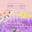 Clean-n-Fresh Toilet Spray for Poop, Lavender 6.8 Fl.Oz, Air Freshener Bathroom Spray, Odor Eliminator| Up to 400+ Uses by CozyNest Decor