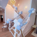 Light Blue Linking Balloons, 60PCS 6 Inch Small Baby Blue Quick Link Balloons for Making Balloon Wall Heart Arch, Tails Balloon for Wedding Birthday Baby Shower Engagement Graduation Party Decorations by CozyNest Decor