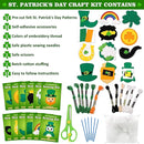 CiyvoLyeen St. Patrick's Day Craft Kids Sewing Kit Fun Saint Paddy's Day Felt DIY Craft Sewing for Girls and Boys Beginners Includes 12 Projects Clover Shamrock Ornaments Irish Education Gift Ideas by TinyTreasures Baby Boutique