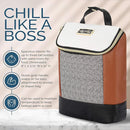 Itzy Ritzy Insulated Bottle Bag – Keeps Bottles Warm or Cool - Holds 3 Bottles & Features Interior Pocket For Ice Pack (Not Included), Coffee and Cream by TinyTreasures Baby Boutique
