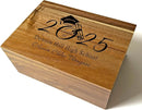 Graduation Memory Box 2025 - Personalized Graduation Gifts for Her Him, Custom Engraved High School Memory Box Organizer Boys Girls, Keepsake Time Capsule, Wooden Storage Chest Congrats Grad by TinyTreasures Baby Boutique