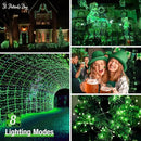 btfarm 4 Pack St Patricks Day Fairy Lights, 320LED 132FT Green Solar String Lights Outdoor Waterproof, 8 Modes Solar Twinkle Lights Irish Decorations for Tree Party Christmas Garden Yard Wedding by GreenHaven Gardens