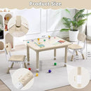 Kids Table and 2 Chairs Set, Height Adjustable (17.7"-26.1") Toddler Table and Chair Set, Multi-Activity Table with Graffiti Desktop, Children’s Table and Chairs for Classroom, Home & Daycare by CozyNest Decor