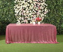 SquarePie Sequin Tablecloth 90 x 156 Inch Fuchsia Pink Sparkly Table Linen for Wedding Party by CozyNest Decor