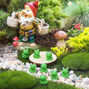220 Pcs Mini Resin Frogs Green Plastic Miniature Tiny Figurines Tiny Frogs for Fairy Garden Moss Landscape DIY Craft Accessories Home Ornament and Dollhouse Birthday Party Favors by GreenHaven Gardens