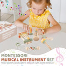 VINJOE Baby Musical Instruments-Toddler Montessori Wooden Musical Toys for Kids, Neutral Colors Percussion Instruments Set Early Learning Musical Toys for Preschool Educational Birthday Gifts by TinyTreasures Baby Boutique