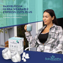 BabyBuddha Hands Free Milk Collection Cups for Breast Pump, 8 Fl Oz Each, Wearable Breastmilk Containers, Compatible with BabyBuddha Pump, Spill Resistant Design, Small Flange 22 to 24mm, 2 Pack by TinyTreasures Baby Boutique