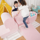 Foam Climbing Blocks for Toddlers 1-3 - Climb and Crawl Activity Playset - Indoor Activity Play Structure for Toddlers - Foam Soft Play Set for Babies - 5 PCS - Balls NOT Included - Pink by TinyTreasures Baby Boutique