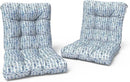 LVTXIII Outdoor Adirondack Chair Cushions, L42 x W21 x H4 Patio Tufted Low Back Cushions, Seasonal Replacement Rocking Chair Cushion for Home Garden Furnitue, Set of 2, Pebble Blue by GreenHaven Gardens