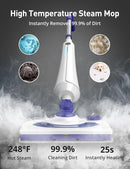 Professional Steam Mop Cleaner, 1300W Floor Steamer with Detergent Chamber, 25S Heat Up, Lightweight Steamer for Cleaning with 2 Washable Pads, Safe for Tiles, Upholstery, Carpet, Hardwood by CozyNest Decor
