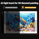 Zocelight Rechargeable A2 Light pad for Diamond Painting,A2 Light Board with 5200mAh Battery,6 Levels Dimming/3 Color temperatures 5500 Lux Super Bright Light Box for Drawing,Sketching,Animation by TinyTreasures Baby Boutique