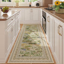 Runner Rug Impressionist-Style Vintage Kitchen Rugs Non Slip Washable Soft Carpet Runner for Kitchen Laundry Bedroom Bathroom, Beige by TinyTreasures Baby Boutique