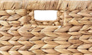 Large 14.5” x 13.5” x 8” (Set of 3) Natural Water Hyacinth Woven Storage Baskets, Rectangular Wicker Basket with Built-in Handles, Large (Natural) by CozyNest Decor
