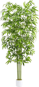 Artificial Bamboo Tree 6FT Tall Fake Plants Faux Silk Plant, Faux Bamboo Plant for Home Office Indoor Outdoor Decor Artificial Trees with Tall Planter by CozyNest Decor