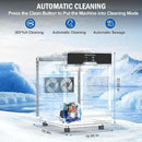 Nugget Ice Maker Countertop, 40 LBS/Day with 10 LBS Storage Bin, Freestanding/Countertop Ice Maker Machine Stainless Steel, Soft Chewable Pellet Ice Machine for Home Bar Kitchen Office, Self-Cleaning