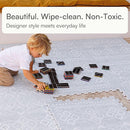 Lillefolk Baby Play Mat for Floor – 4x6ft Gray | Soft Non Toxic Premium EVA Foam Tiles for Tummy Time, Crawling & Playroom – Waterproof Interlocking Floor Mat for Babies & Toddlers (6 Tiles) by TinyTreasures Baby Boutique