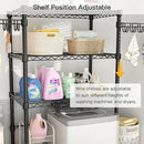 Ulif U8 Laundry Room Storage Organizer, Over The Washer and Dryer Storage Shelves for Laundry Organization, 35" W x 17.3" D x 76.2" H, Suit Washing Machine Width Within 32.6", Hold 304 lb, Black by CozyNest Decor
