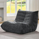 Bean Bag Chairs for Adults Giant Bean Bag Chair Memory Foam BeanBag Chair Big Bean Bag Sofa with Filler Faux Fur Fireside Beanbags Lazy Sofa for Living Room Bedroom Dorm Office (Darkgrey Chenille) by CozyNest Decor