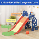 67i Toddler Slide for Indoor & Outdoor Play with Basketball Hoop, Anti-Slip Steps, 46.8in Baby Climber (Blue) by TinyTreasures Baby Boutique