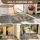 Front Door Mat Indoor Outdoor Entrance, 31''x47'' All-Season Waterproof Welcome Mat, Heavy Duty Non-Slip Rubber Backing, Patio Porch Doormat, Low Profile, Trap Dirt and Moisture, Brown by CozyNest Decor
