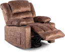 Recliner Chair Rocker Modern Ergonomic Lounge 360 Degree Swivel Single Sofa Seat Living Room Lounge Recliners on Clearance Foam Filling by CozyNest Decor